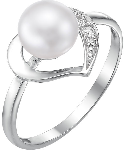 Кольцо из родированого серебра 925 пробы 27631S1