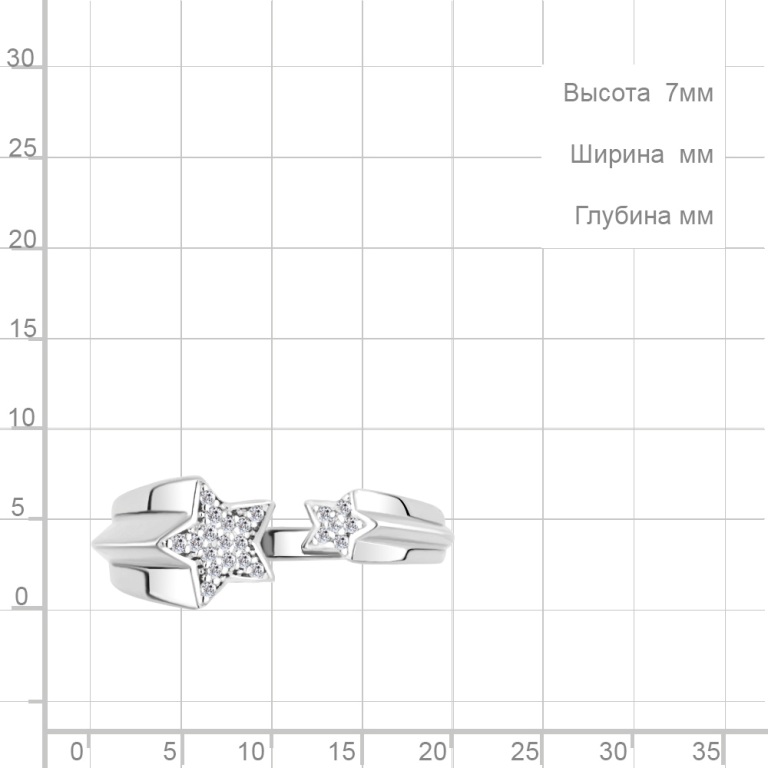 Кольцо из серебра 68493А