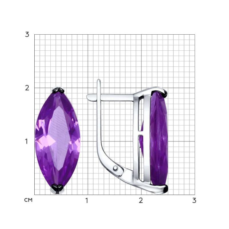 Серьги из серебра 92021458