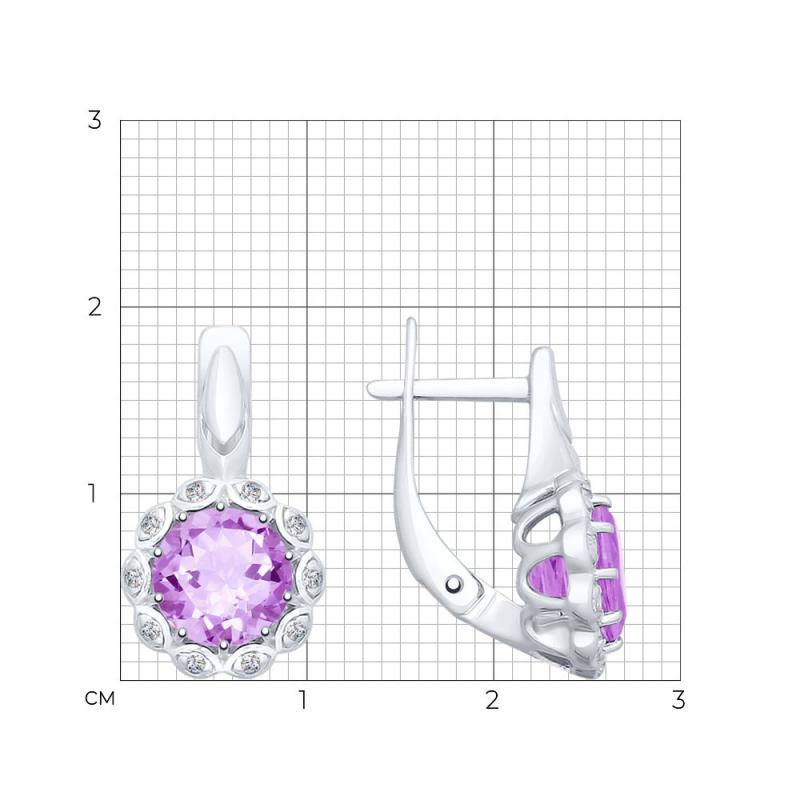 Серьги из серебра 92021735
