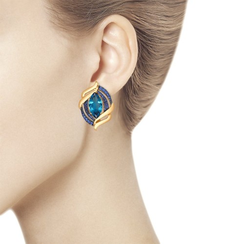 Серьги из золота 724611