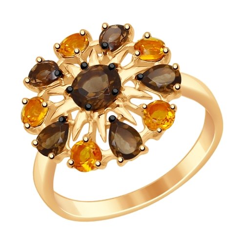 Кольцо из позолоченого серебра 925 пробы 92011411