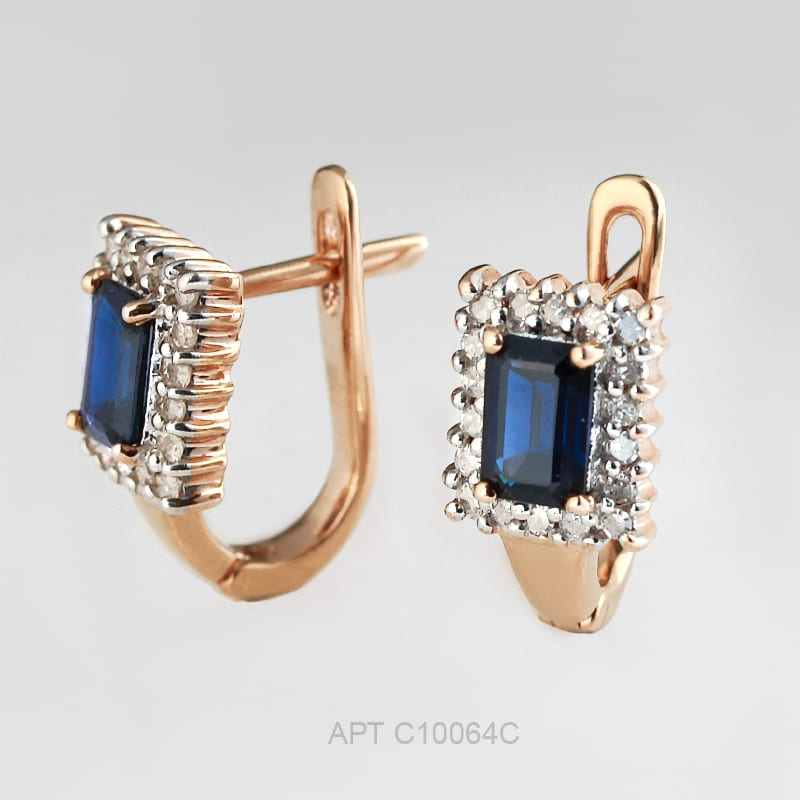 Серьги из золота С10064с