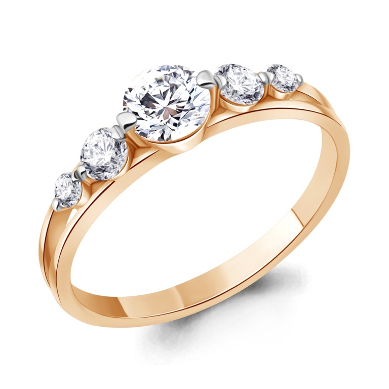 Кольцо из красного золота 585 пробы 600061