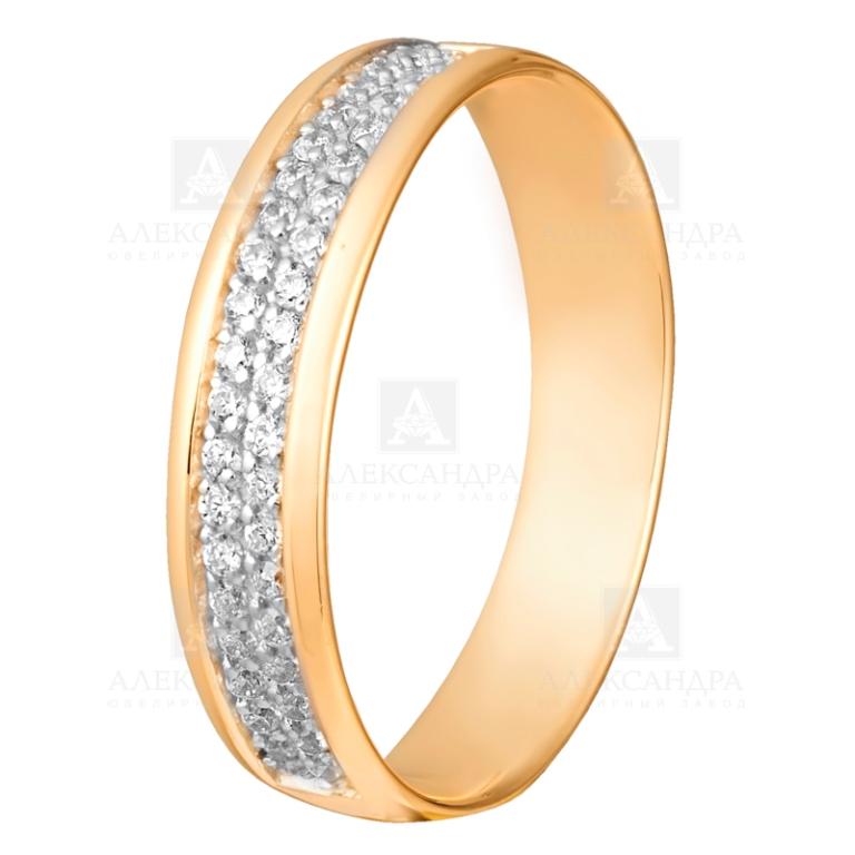 Кольцо из красного золота 585 пробы к822-01
