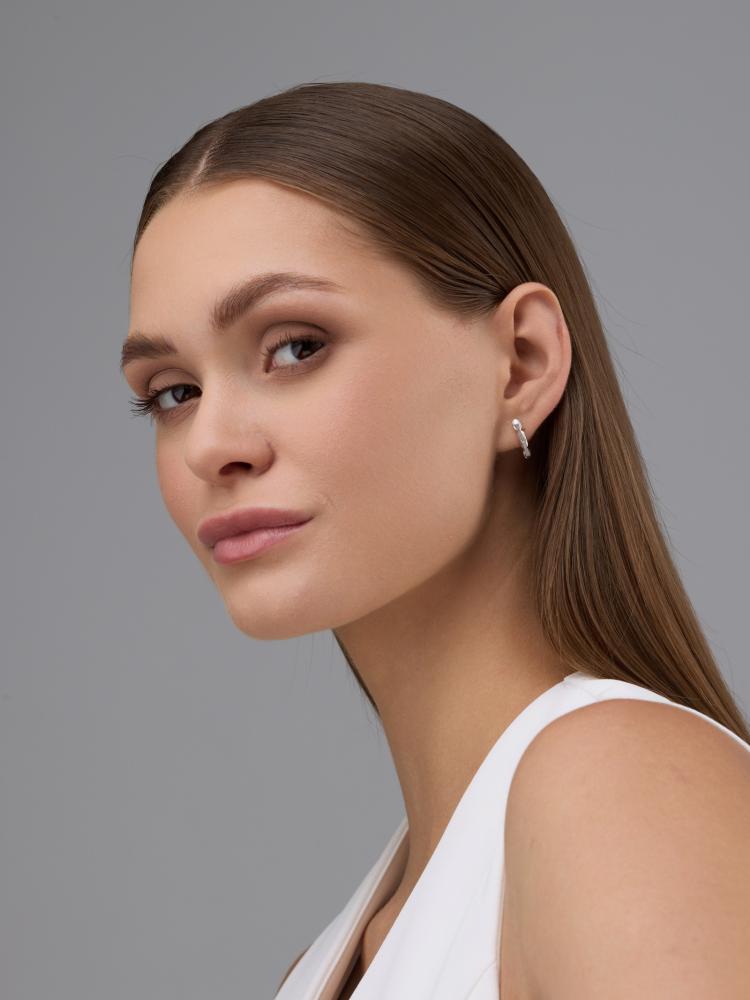 Серьги из серебра 02-4617/000Б-00