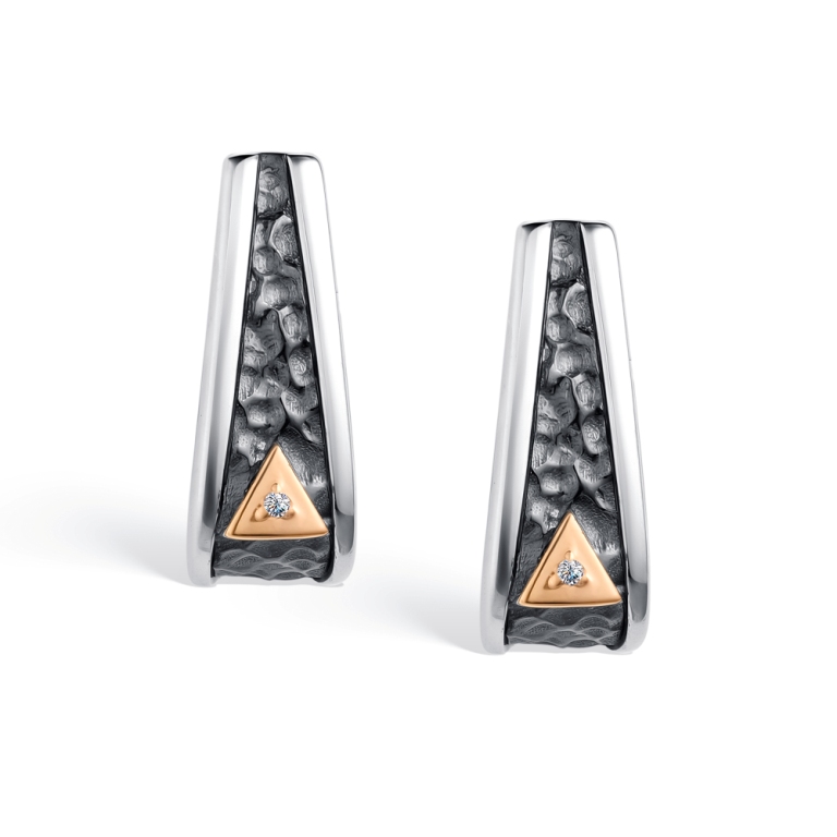 Серьги из серебра 02-4126/000Б-17
