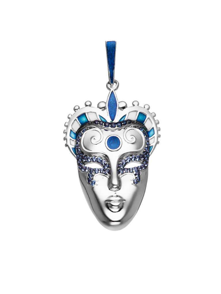 Подвеска из родированого серебра 925 пробы 901031041