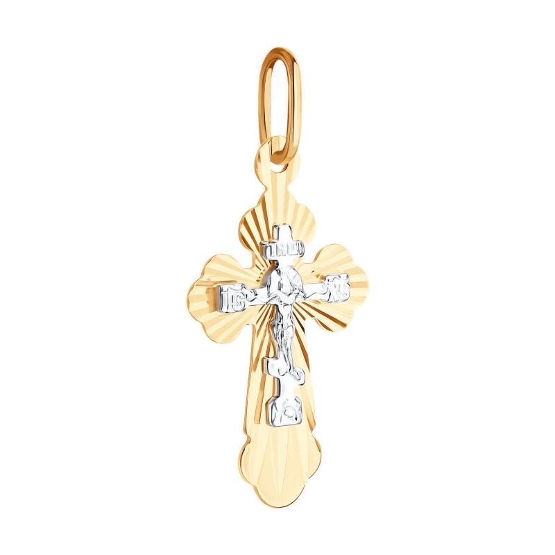 Крест из золота 585 пробы 121209