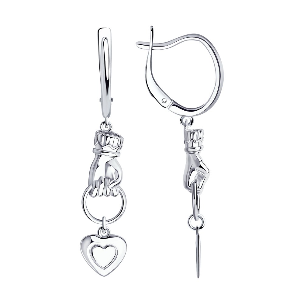 Серьги из серебра 94024346