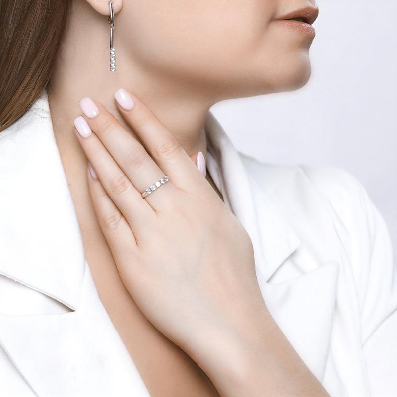 Кольцо из белого золота 585 пробы 81010282