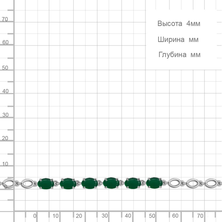 Браслет из серебра 7446809