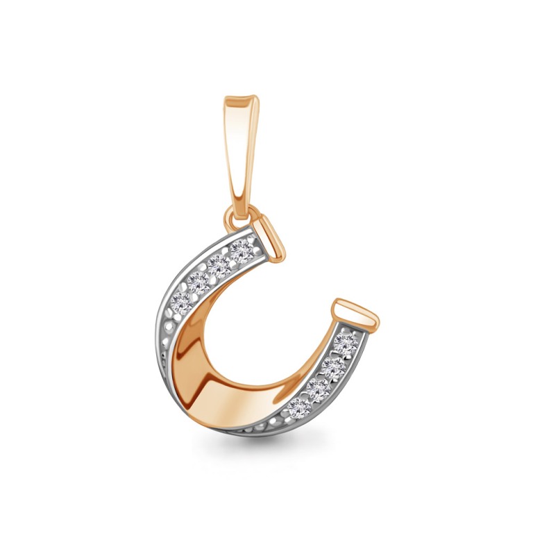 Подвеска из красного золота 585 пробы 24741А