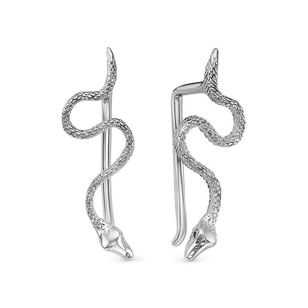 Серьга из серебра 3001090699 Змея