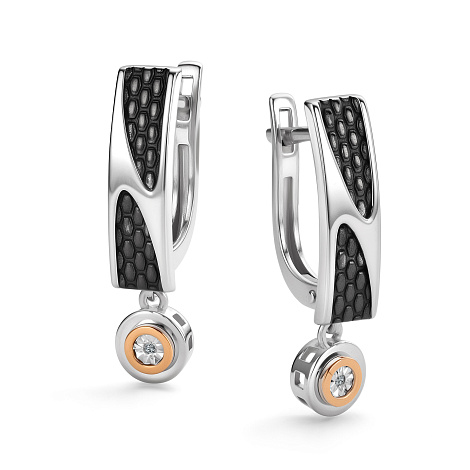 Серьги из серебра 02-4238/000Б-17