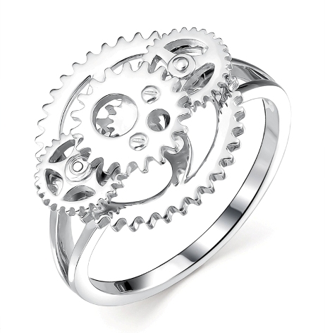 Кольцо из родированого серебра 925 пробы 901011963