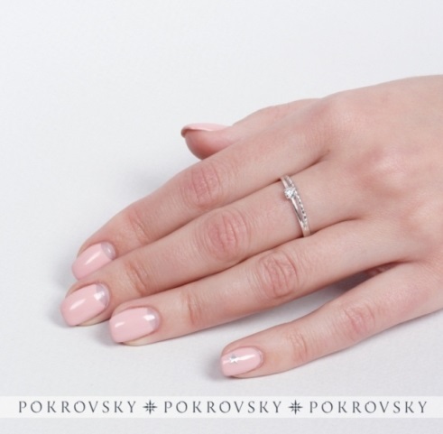 Кольцо из родированого серебра 925 пробы 0101413-00775