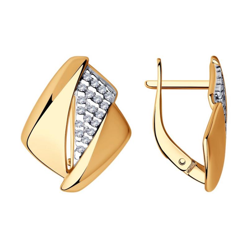 Серьги из серебра 93-120-00681-1