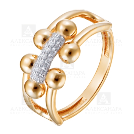 Кольцо из красного золота 585 пробы к924-01