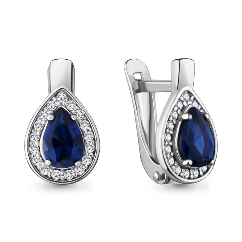 Серьги из серебра 48232Б