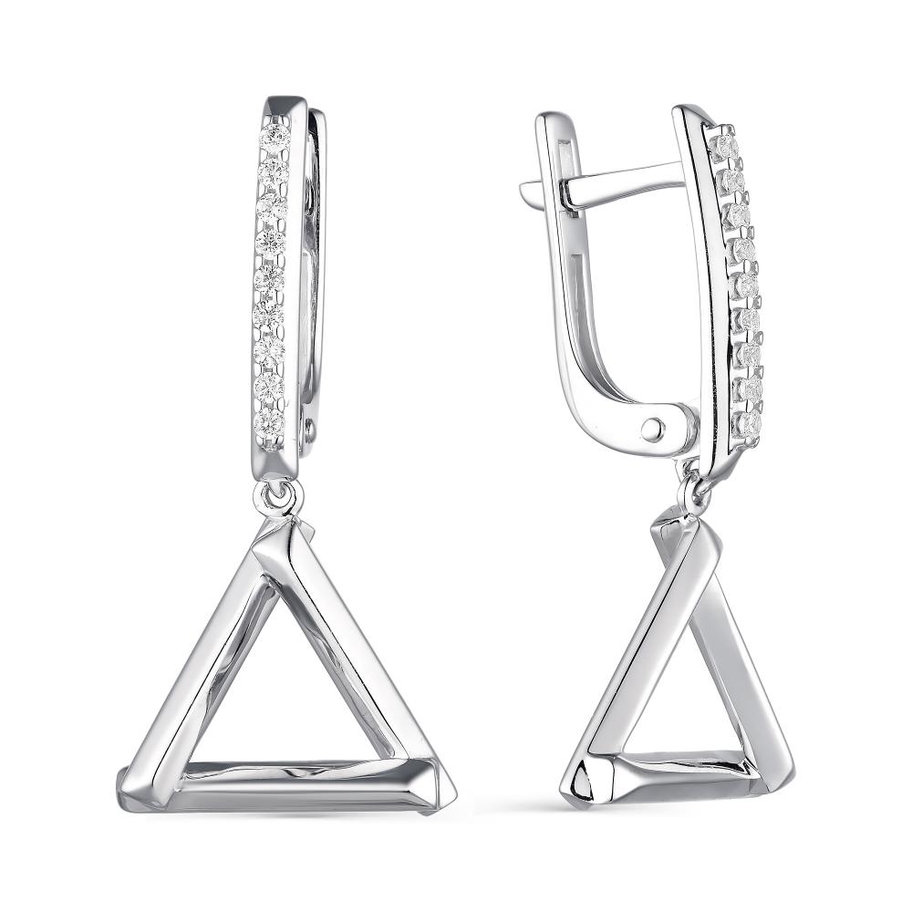 Серьги из серебра 02-1781/00КЦ-00