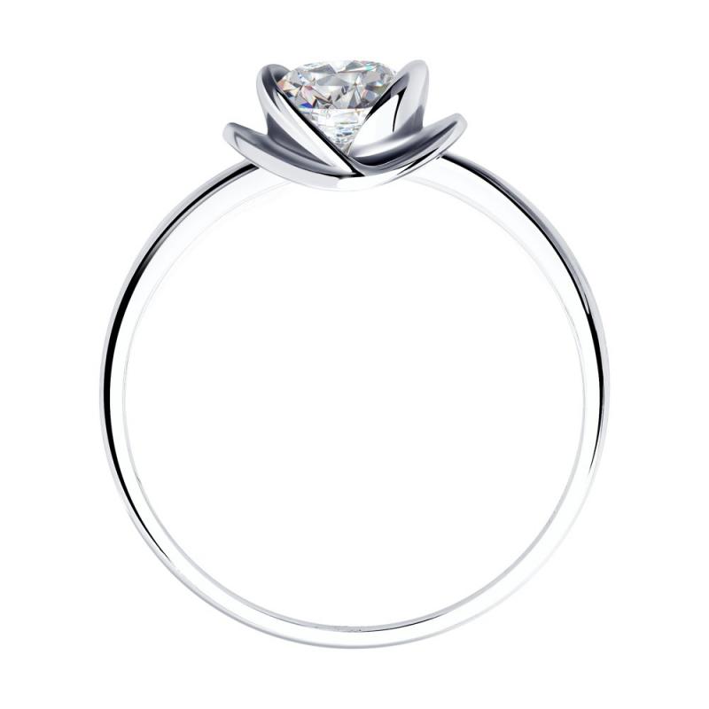 Кольцо из родированого серебра 925 пробы 94012881