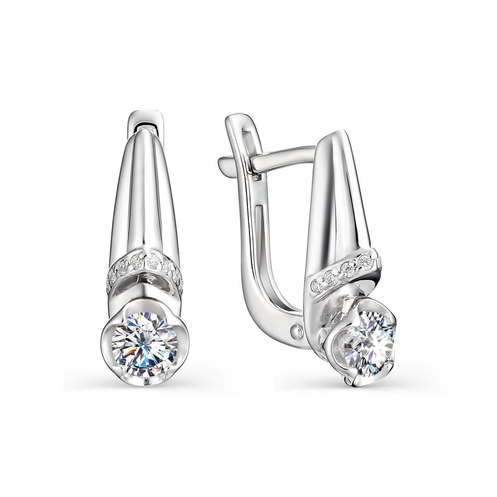 Серьги из серебра 02-0886/00КЦ-00