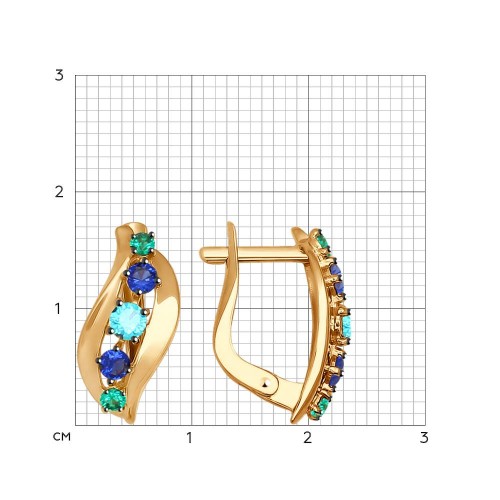 Серьги из золота 027320