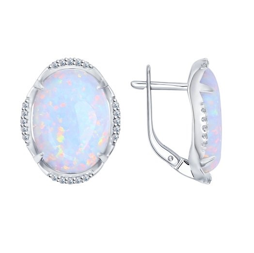 Серьги из серебра 94022023
