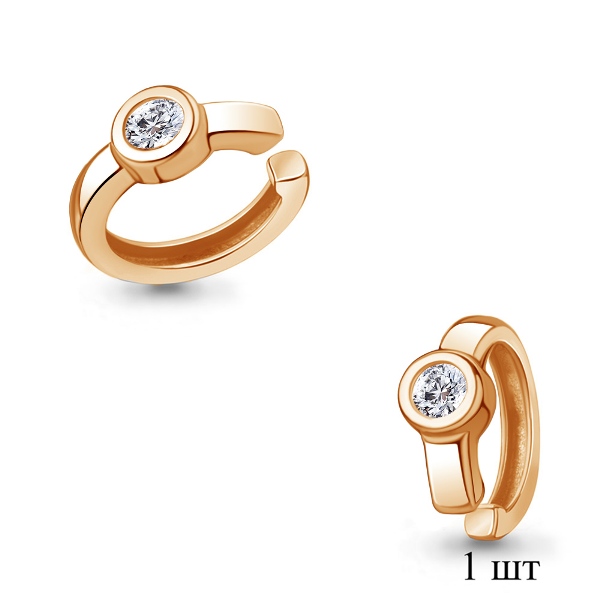 Серьга из золота 49317А