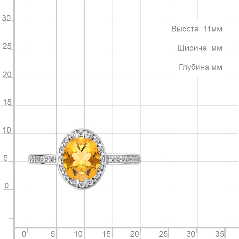 Кольцо из серебра 6523206А