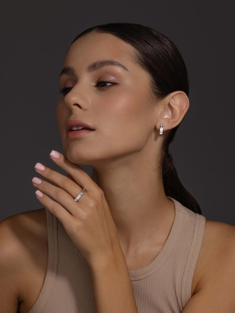 Серьги из серебра 02-4124/000Б-00