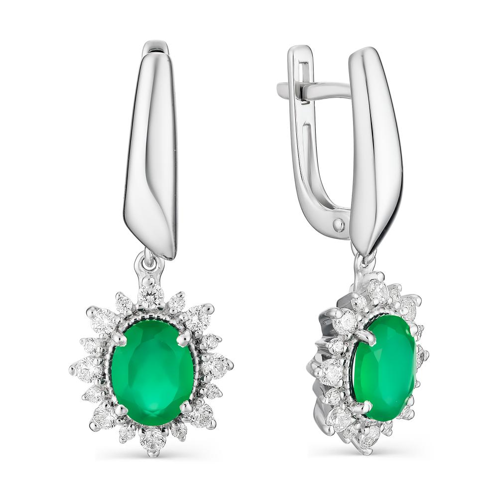 Серьги из серебра 02-1167/00АГ-00