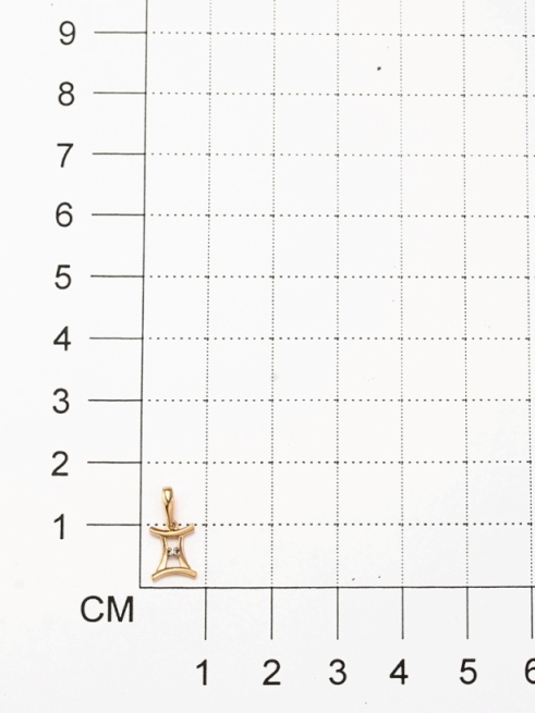 Подвеска из красного золота 585 пробы 34211-100 с бриллиантом