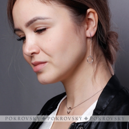 Серьги из серебра 2121129-00245