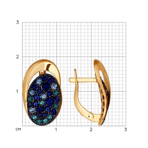 Серьги из золота 027089