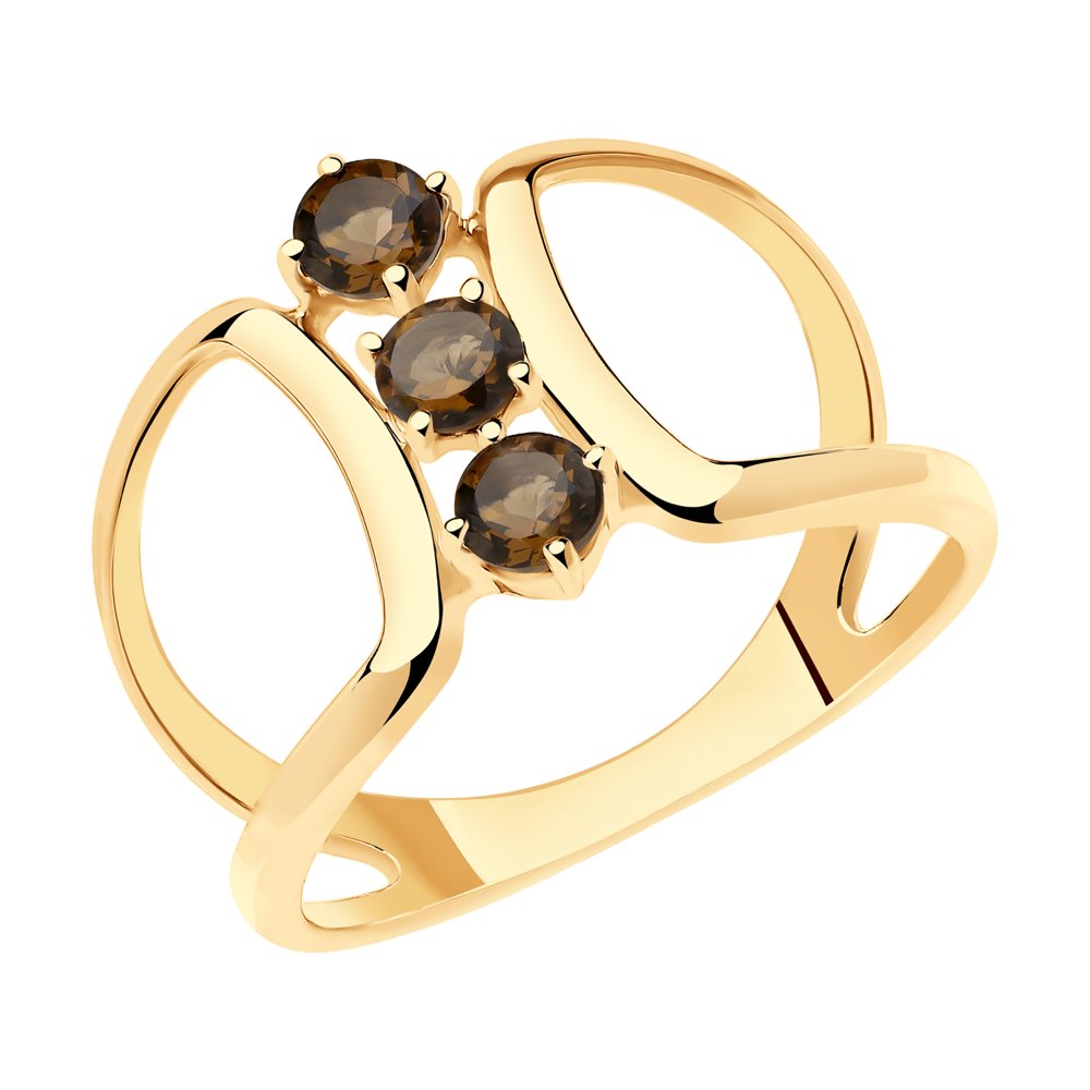 Кольцо из позолоченого серебра 925 пробы 92011925