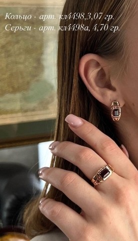 Кольцо из красного золота 585 пробы кл4498-2-01