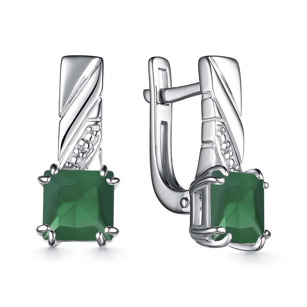 Серьги из серебра 02-3949/БРАГ-00