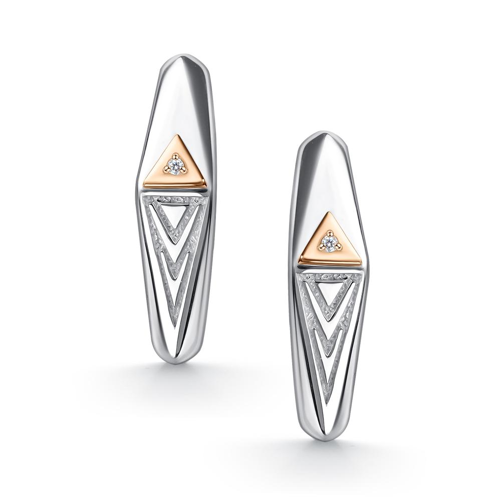 Серьги из серебра 02-5245/000Б-00