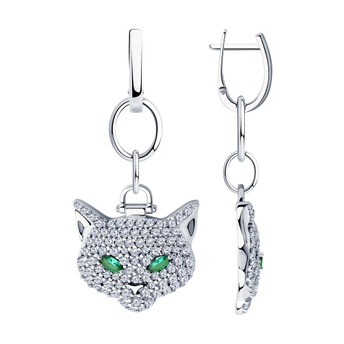 Серьги из серебра 94024027