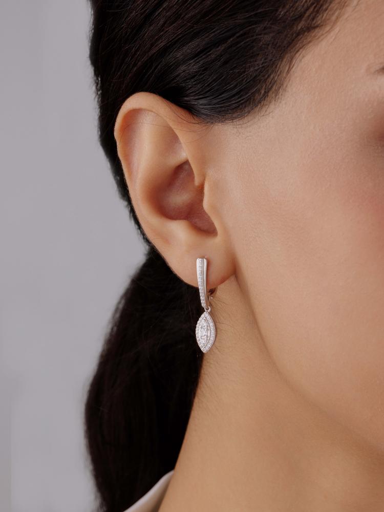 Серьги из серебра 02-4251/00КЦ-00