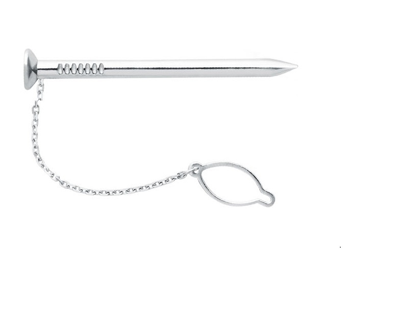 Зажим из родированого серебра 925 пробы З1028