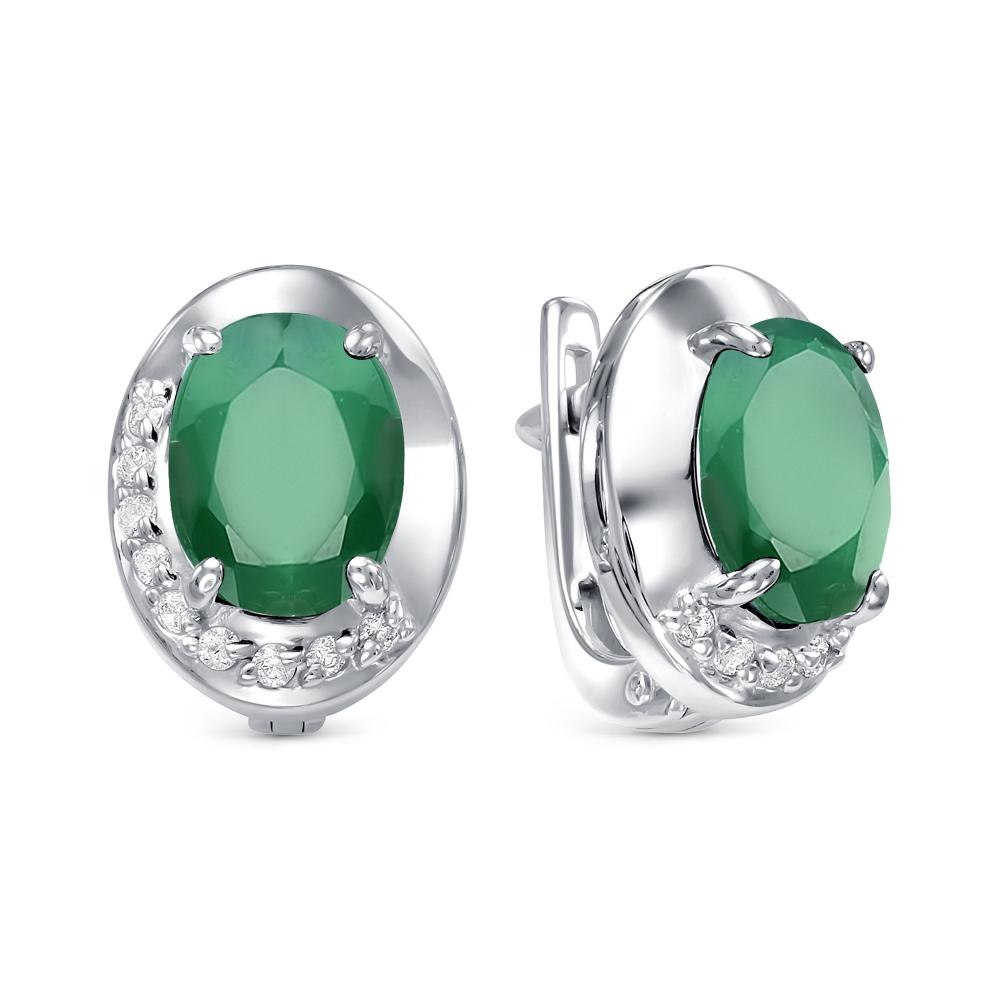 Серьги из серебра 02-1320/00АГ-00