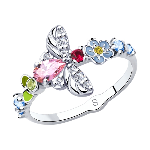 Кольцо из серебра 94013042