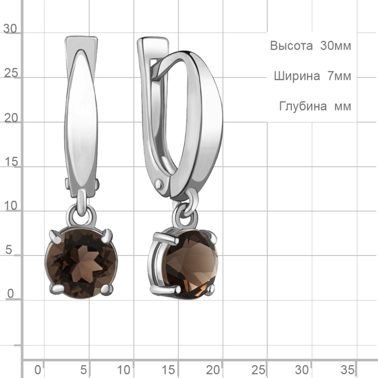 Серьги из серебра 4409501