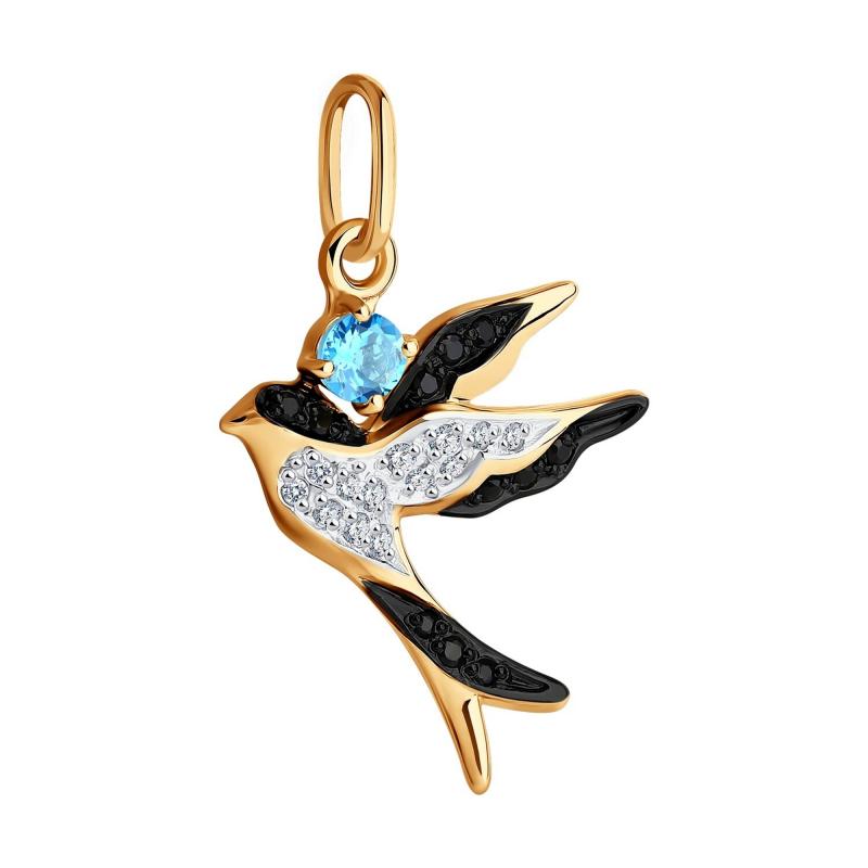 Подвеска из красного золота 585 пробы 731736