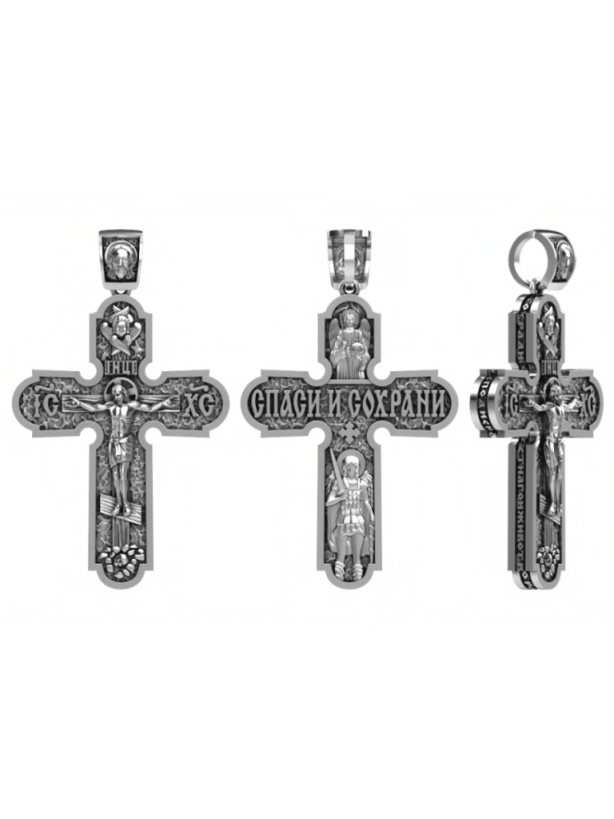 Крест из серебра ПК-005м
