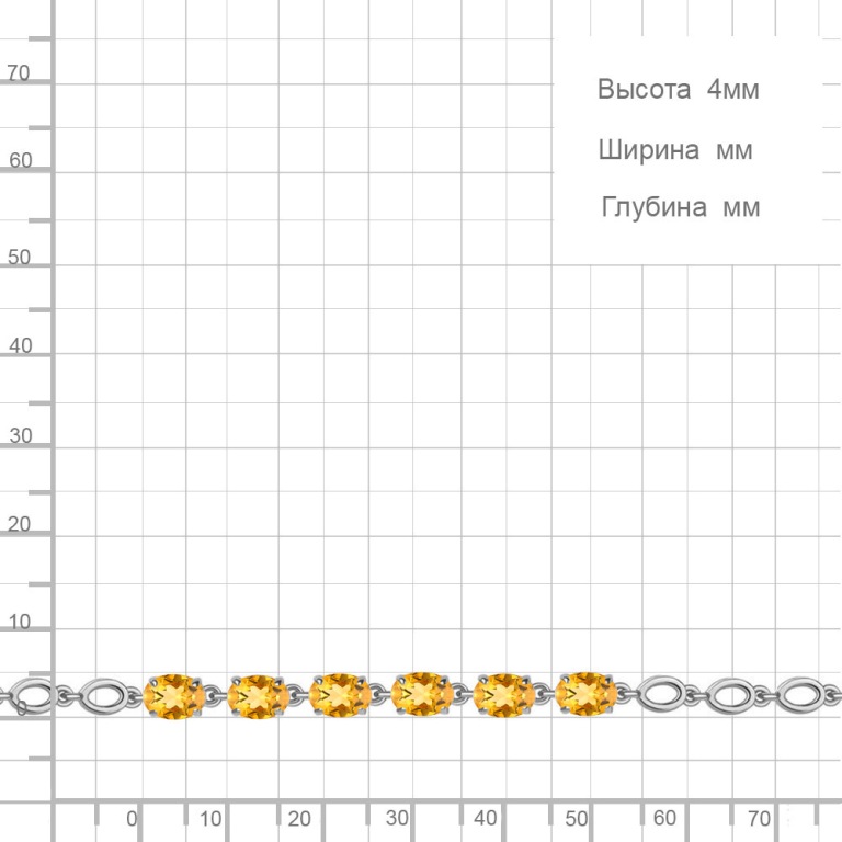 Браслет из серебра 7446806