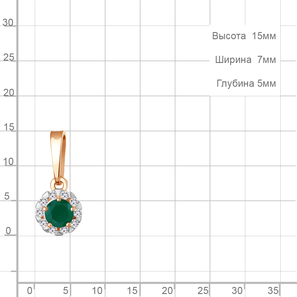 Подвеска из золота 2503109А